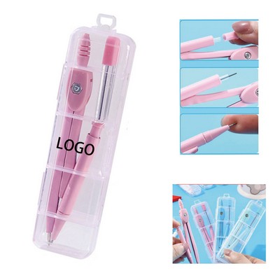 Premium Metal Math Compass Set For Students School Geometry Drawing Tools