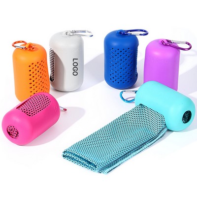 Cooling Gym Towel With Silica Gel Cover