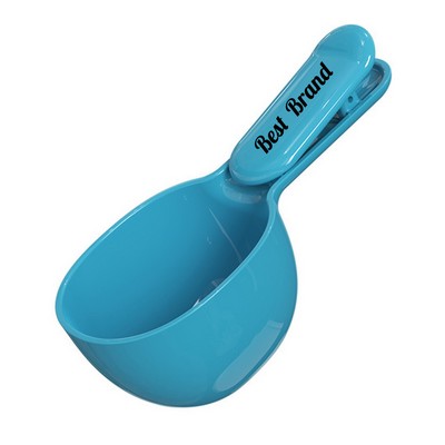 Pet Food Scoop with Bag - Clamping Function
