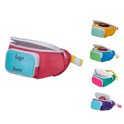 Zoned Insulated Fanny Pack With Zipper