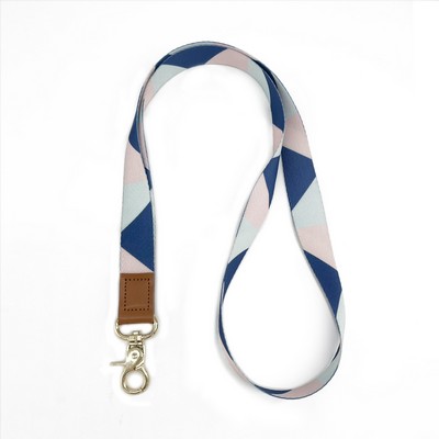 Diamond Leather Buckle Lanyard