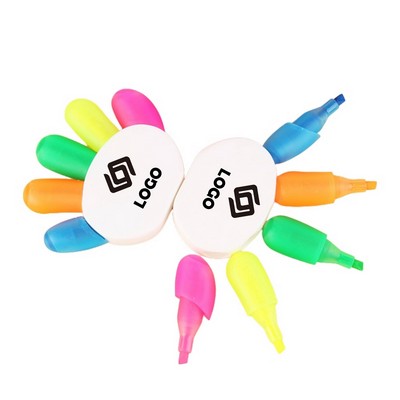 5-Color Highlighter Pen Set