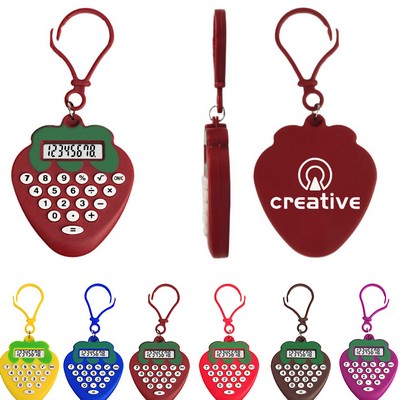Small Electronic Calculator Keychain