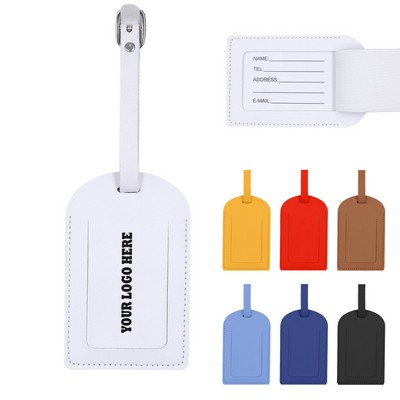 PU Leather Luggage Tag