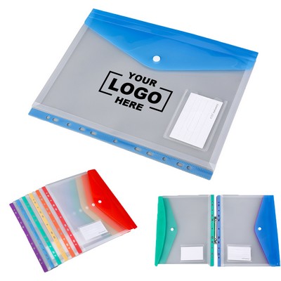 11 Holes Transparent Waterproof File Bag