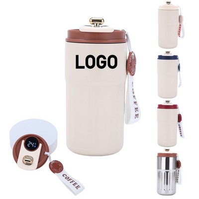 14Oz Insulated Coffee Mug With Led Display