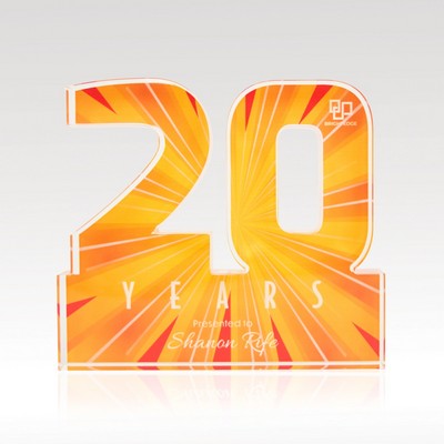 3/4" Acrylic Numerals Style 20 – Plus Series