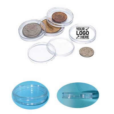 Clear Compact Coin Display Case