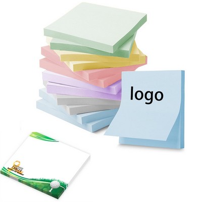 25-sheet Square Memo Pad Paper Multicolour Self-adhesive Sticky Notes 3"x3"