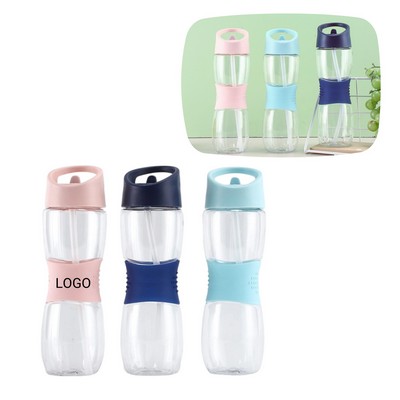 16.81 Oz Portable Straw Water Bottle