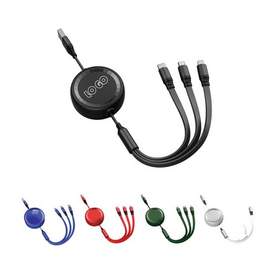 100W 3-in-1 charging cable