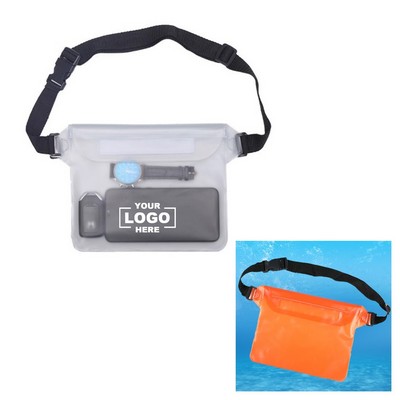 Waterproof Waist Pack For Swimming Beach Sports With PVC Material