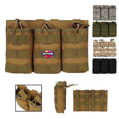 Open Top Triple Tactical Magazine Pouch