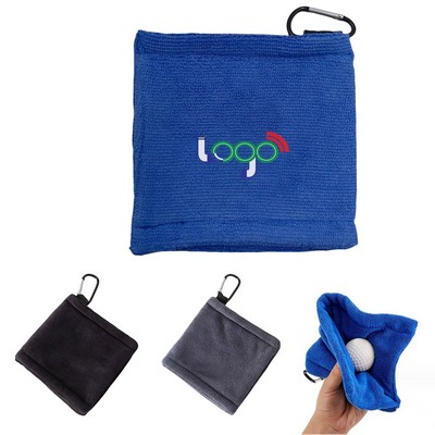 Golf Ball Towel with Clip