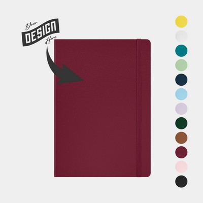 PAPERAGE® Leather Hard Cover Journal with 160 Pages and Inner Pocket Features