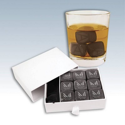 Black Basalt Whiskey Stone Set