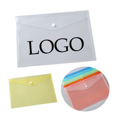 Colorful Snap Button Polypropylene File Folder
