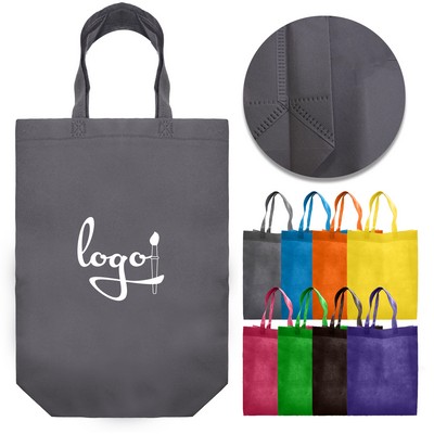 This eco-friendly tote bag is made of 70gsm non-woven fabric, which is strong and durable, reusable,