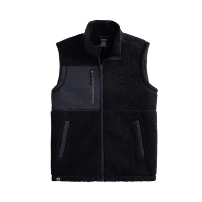 Storm Creek Men's Warm Up Colorblock Sherpa Fleece Vest