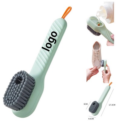 Custom Multifunction Shoe Cleaning Brush with Built-In Liquid Dispenser