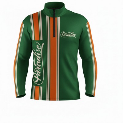 Pique Quarter Zip Pullover Sublimation Unisex