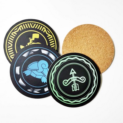 Full Color 3.5" Round MDF Coaster