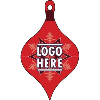 1/4" Recycled Wood Ornaments-Ornament 1 - Red