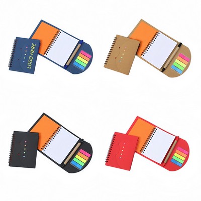 Custom Kraft Paper Cover Notepad with Pen