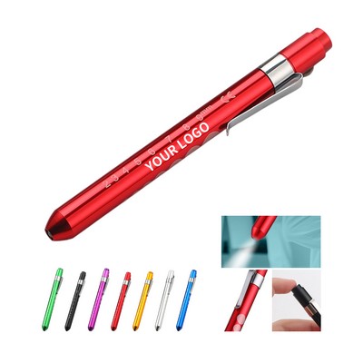 Reusable Medical Pen Light With Pupil Gauge 5.4"