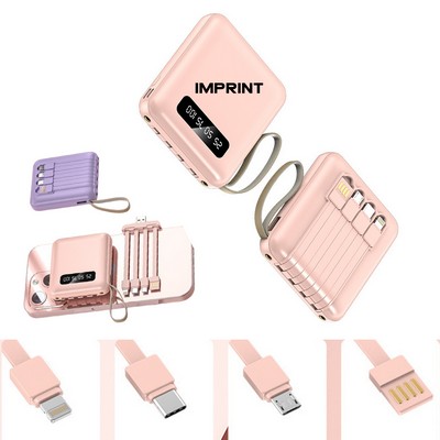 Built-In Cables Power Bank