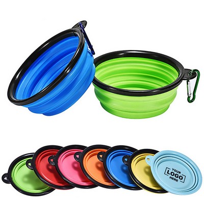Collapsible Pet Bowl with Carabiner for Outdoor Adventures