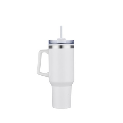 Endura 40 oz White Double Wall Travel Mug