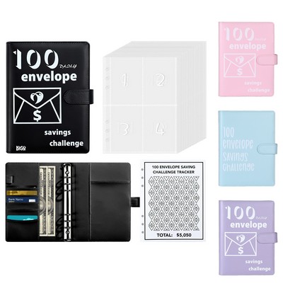 100 Envelopes Money A5 Saving Challenge Binder