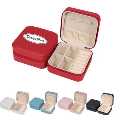 Pu Portable Jewelry Box Storage Box