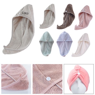 Coral Fleece Quick Dry Hair Towel