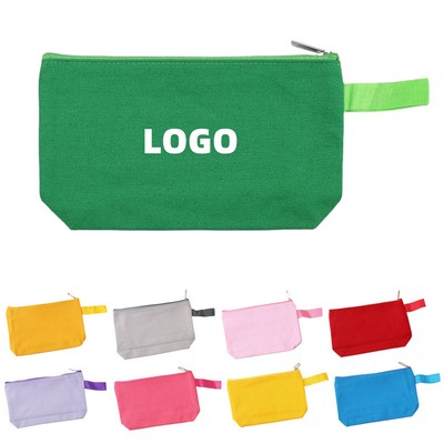 Multipurpose Canvas Zippered Pouch