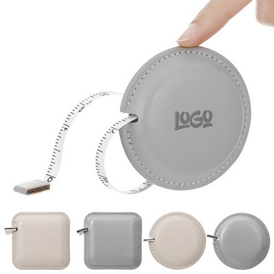 PU Leather Automatic Locking Retractable Tape Measure