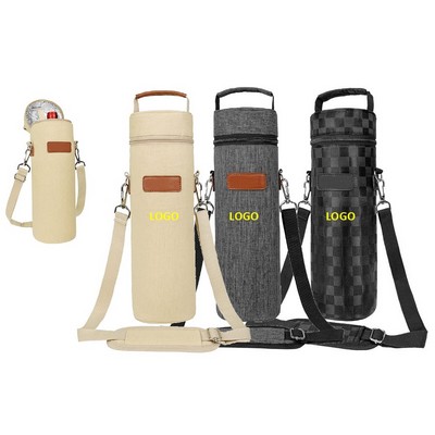 Portable Insulated Wine Tote W/ Shoulder