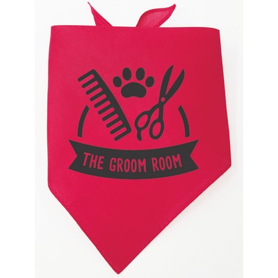 Personalized Small Hot Pink Triangle Pet Bandana