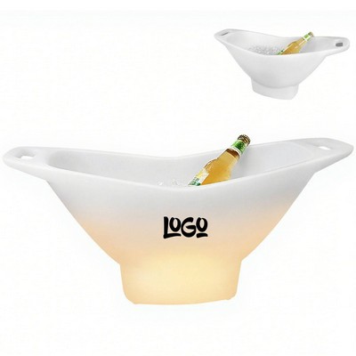 Boat Shaped LED Light Up Ice Bucket