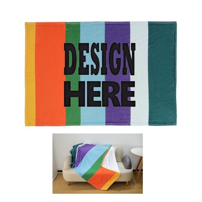 Custom Full-color Flannel Blanket