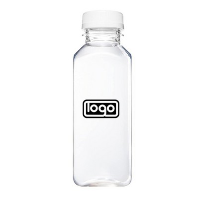 12oz Clear Plastic Beverage Bottle w/ Cap
