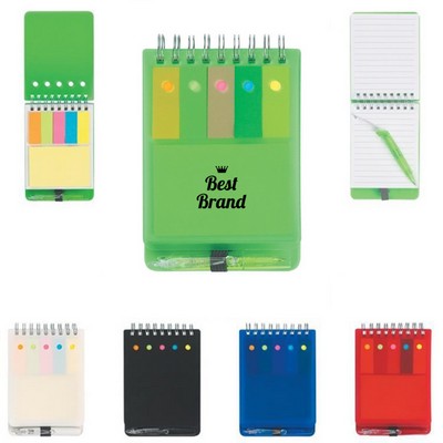 Plastic Waterproof Notebook With Sticky Notes