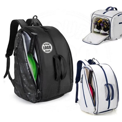 Pickleball Backpack With Laptop Pocket Shoe Compartment