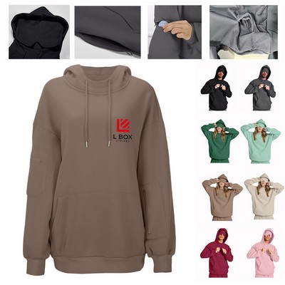 Unisex Airplan Travel Hoodies with Eye Mask