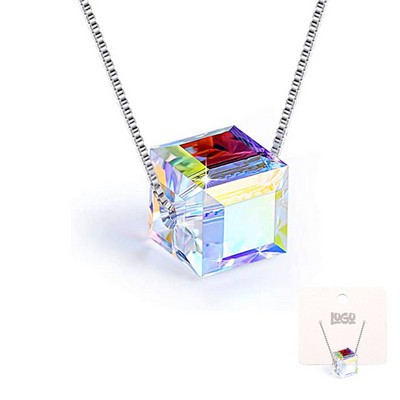 Sugar Cube Crystal Necklace