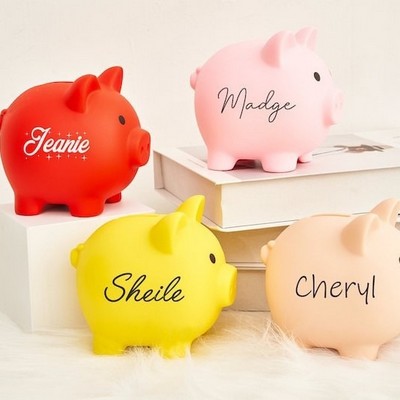 Dip molding Piggy Bank - Large