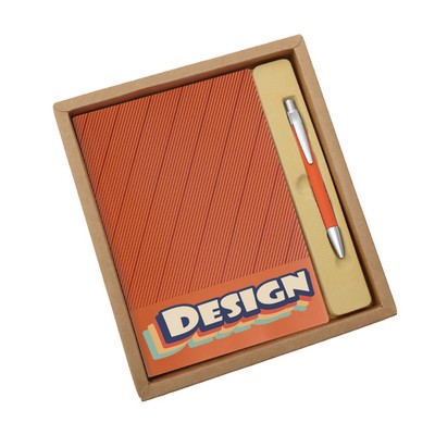 Custom Logo Notebook and Pen Gift Set