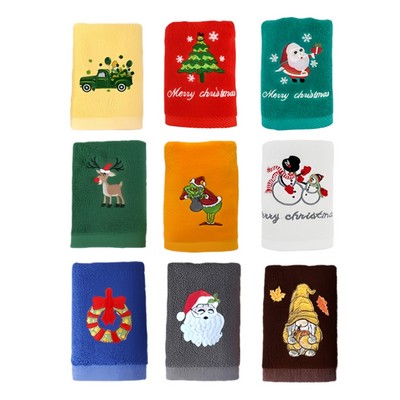 14 x 30" Christmas Cotton Soft Hand Towels