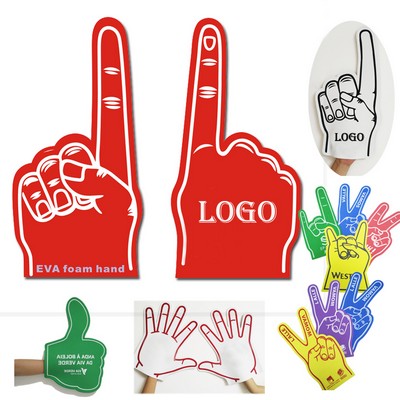 Custom Shape EVA Foam Cheering Hand Gloves